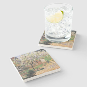 Flowering Plum Tree, Eragny Camille Pissarro Stone Coaster