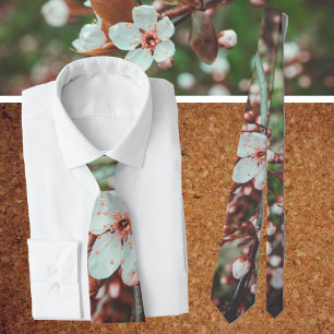 Flowering Plum Tree  Tie