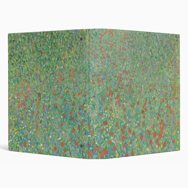 Flowering Poppies - Gustav Klimt Binder (Background)