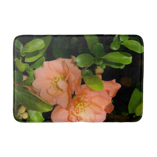 flowering quince bath mat