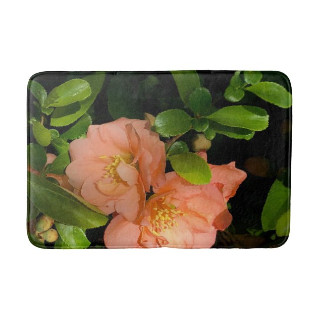 flowering quince bath mat (Front)