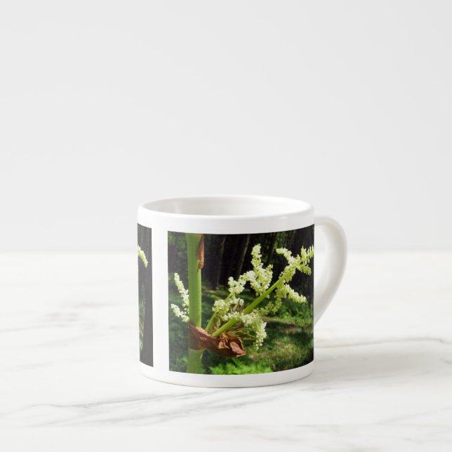 Flowering Rhubarb Stalks Nature Photo Espresso Cup (Front Right)