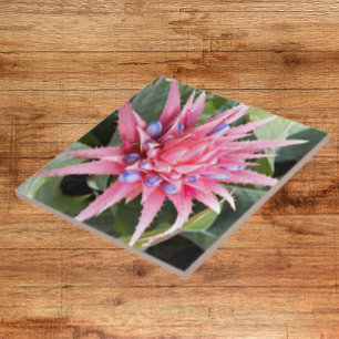Flowering Silver Vase Plant Floral Tile