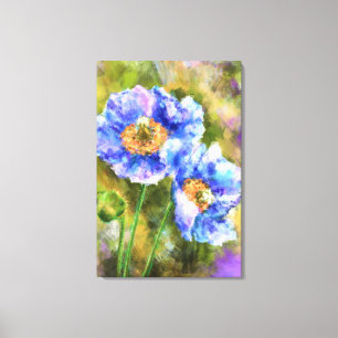 Flowering Spring Flowers Abstract Art Painting Canvas Print