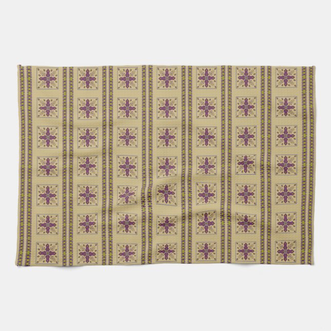 Flowering Spring of Life 2 kitchen towel (Horizontal)