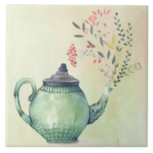 Flowering Teapot Tile