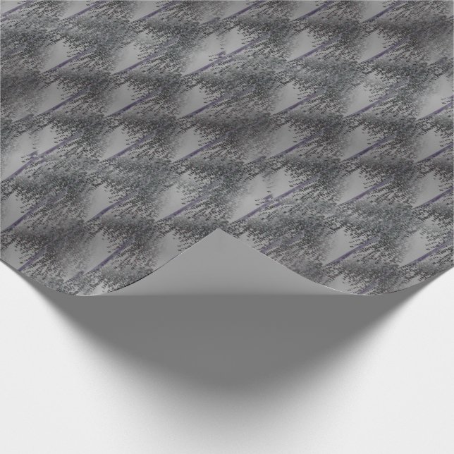 Flowering Tree Abstract Pattern   Wrapping Paper (Corner)