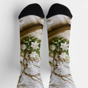 Flowering Tree Growing From a Book Socks