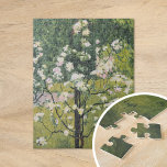 Flowering Trees | Kolo Moser Jigsaw Puzzle<br><div class="desc">Flowering Trees (1911) by Austrian artist Koloman Moser. Original fine art piece is oil on canvas. The painting depicts a beautiful abstract landscape of trees with pink and white flowers. 

Use the design tools to add custom text or personalize the image.</div>