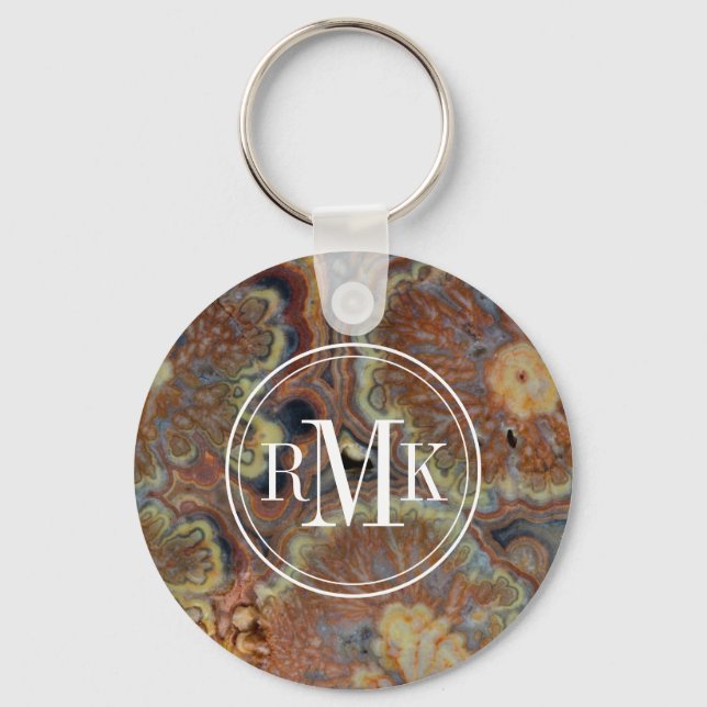 Flowering Tube Onyx Keychain (Front)