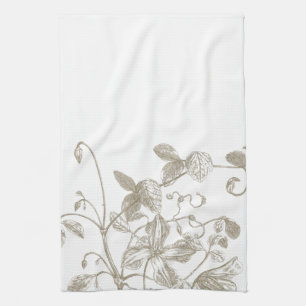Flowering Vine Botanical Tea Towel
