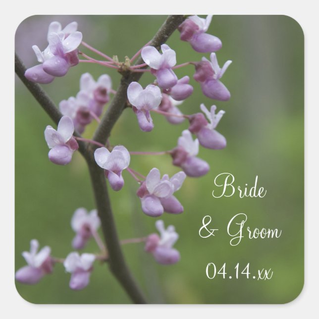 Flowering Wedding Tree Envelope Seals (Front)