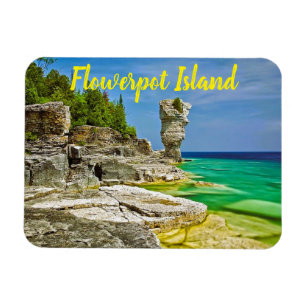 Flowerpot Island Canada stylized Magnet