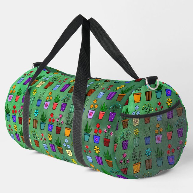 Flowerpots  duffle bag (Right Corner)
