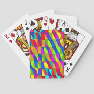 Flowerpower confused pattern playing cards