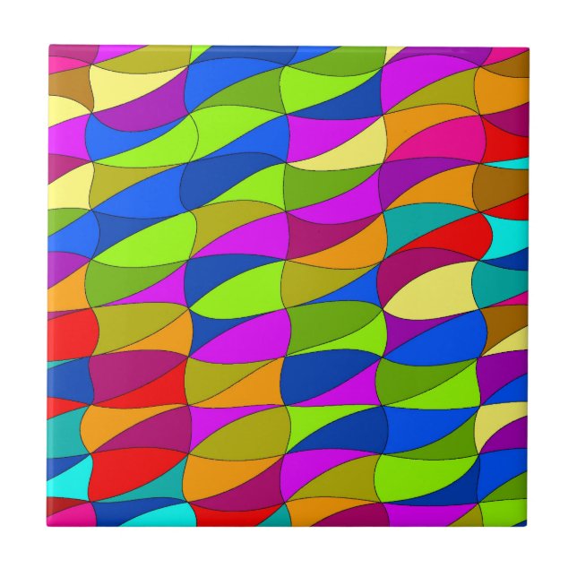 Flowerpower confused pattern tile (Front)