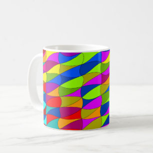 Flowerpower consed pattern coffee mug