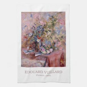 Flowers 1906 by Edouard Vuillard  Kitchen Towel