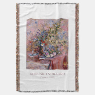 Flowers 1906 by Edouard Vuillard  Throw Blanket