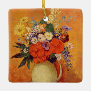 Flowers, 1910 ceramic ornament