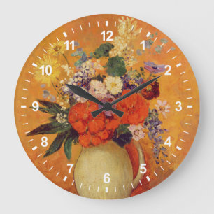 Flowers, 1910 large clock