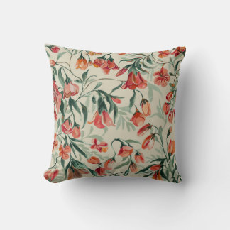 Flowers 1 throw pillow