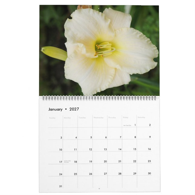 Flowers  2011 calendar (Jan 2027)