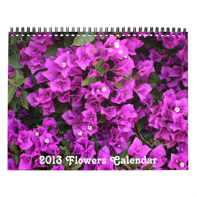 Flowers 2013 Calendar (Cover)