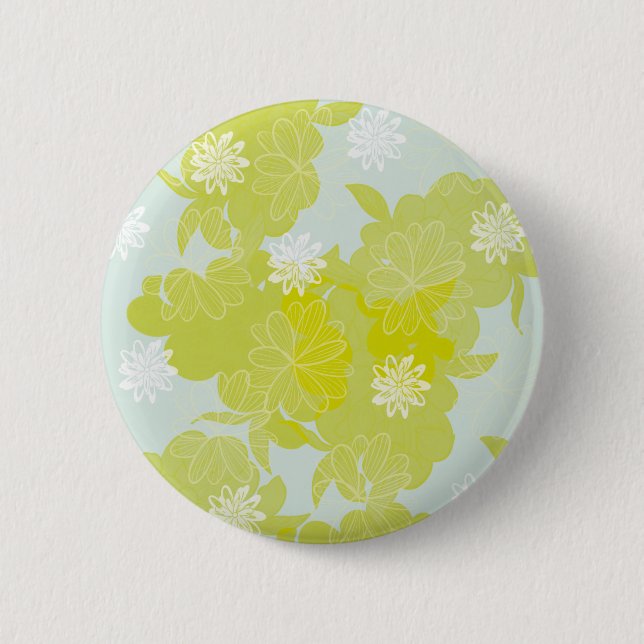 Flowers 2 Inch Round Button (Front)