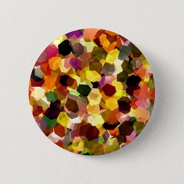 FLOWERS 2 INCH ROUND BUTTON (Front)
