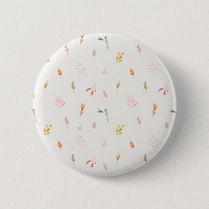 flowers 2 inch round button