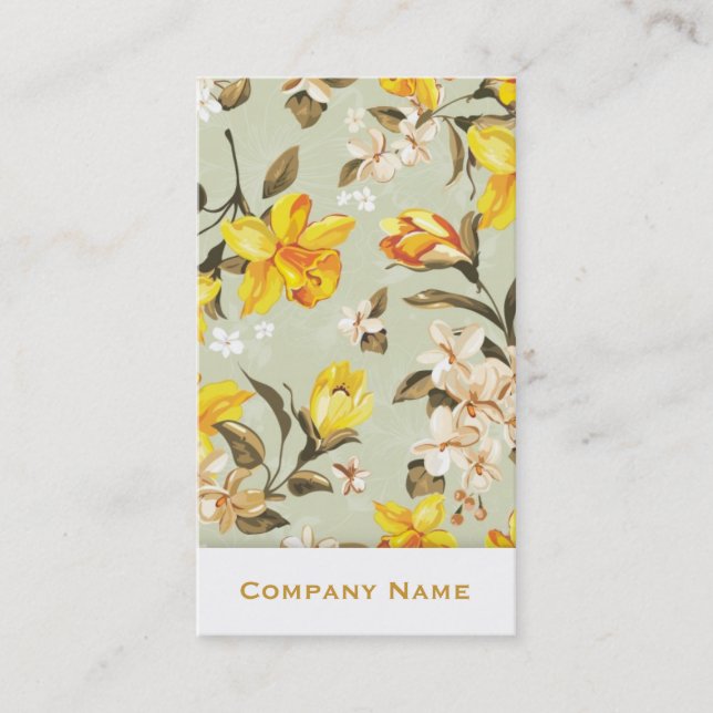 Flowers 32 • Elegant Business Card (Front)