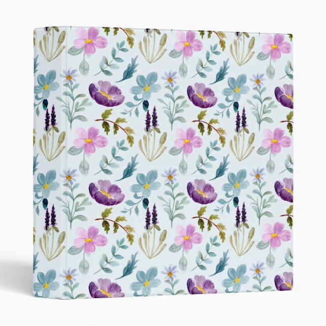 Flowers 3 Ring Binder (Front/Spine)