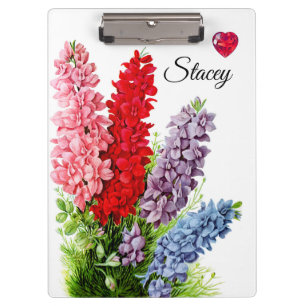 Flowers 6 Personalized Clipboard