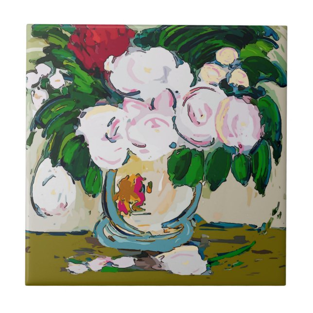 Flowers Abstract Tile (Front)