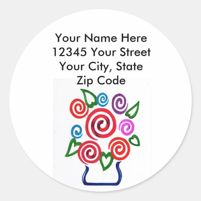 Flowers: Address Labels (Front)