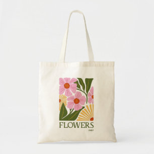 Flowers Aesthetic Tote Bag Vintage Floral