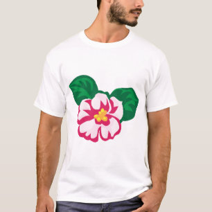 Flowers African Violets Green Leaves Floral Blooms T-Shirt