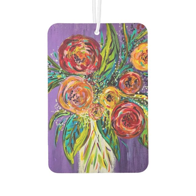 Flowers Air Freshener (Back)