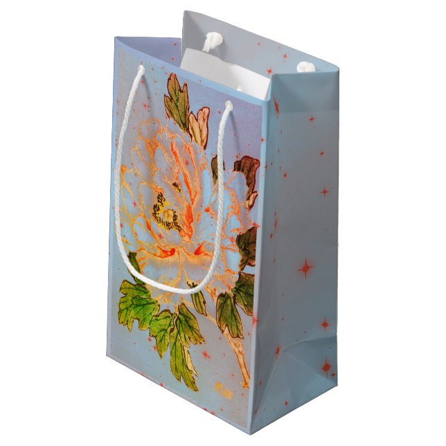 FLOWERS AND BEES GIFT BAG (Back Angled)