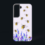 Flowers and Bees Samsung Galaxy Case<br><div class="desc">Samsung Galaxy Cases with Beautiful Spring Flowers and Bees Flying - Drawing Nature Sweet Honey Bee - or Choose / Add Your Favourite Text / Colour - Make Your Unique Samsung or iPhone Cases Gift - Resize and move or remove and add elements / image with Customization tool ! -...</div>