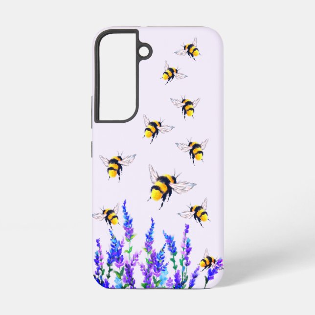 Flowers and Bees Samsung Galaxy Case (Back)