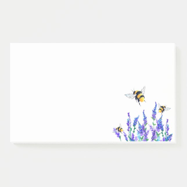 Flowers and Bees Sticky Notes Spring Joy (Front)