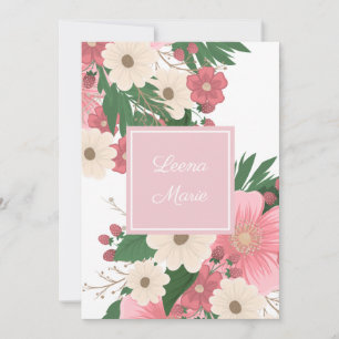 Flowers and Berries Birthday Invitation