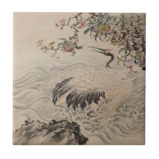 Flowers and Birds - Japanese (Edo Period) Tile