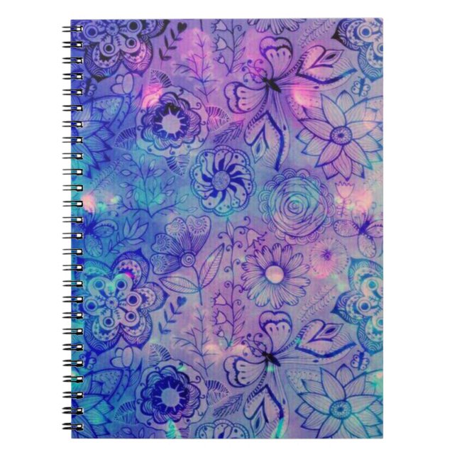 Flowers and Butterflies Notebook (Front)