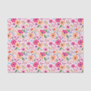 Flowers and Butterflies, Spring Tissue Paper