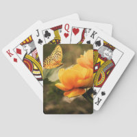 Flowers and Butterfly Playing Cards