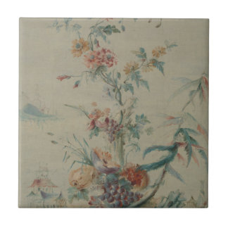 Flowers and Chinoiserie Tile
