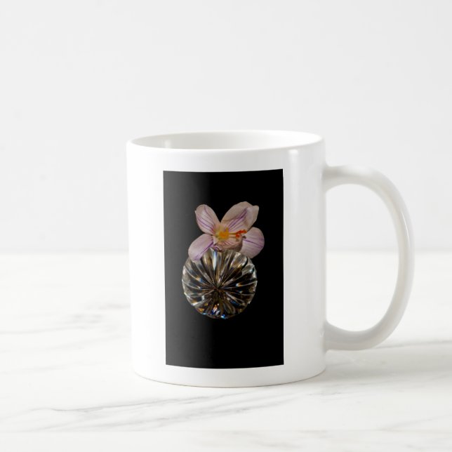 Flowers and Crystal Coffee Mug (Right)